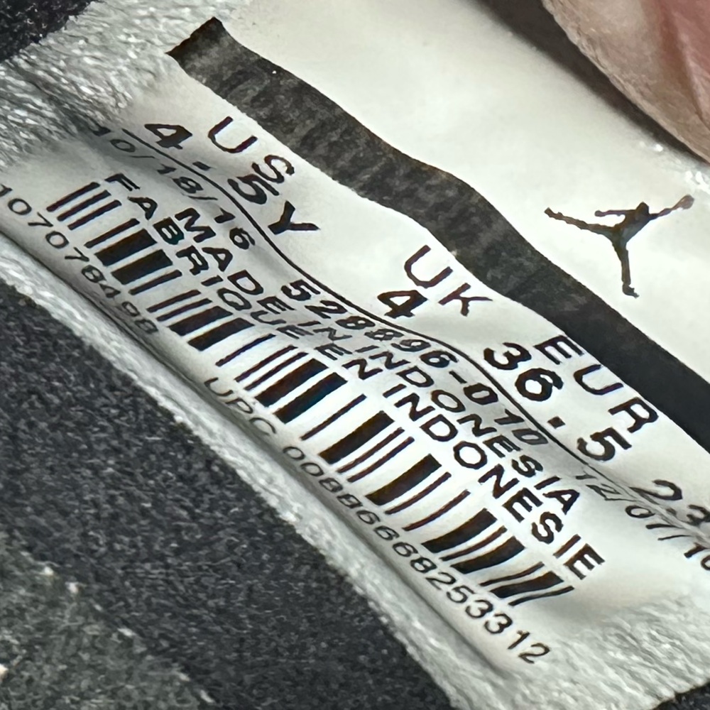 Kids Black and White Jordan 11 Sneakers - Picture 2 of 8